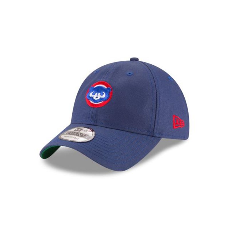 MLB Chicago Cubs Waxed Cooperstown 9Twenty Adjustable (AQS7535) - Blue New Era Caps